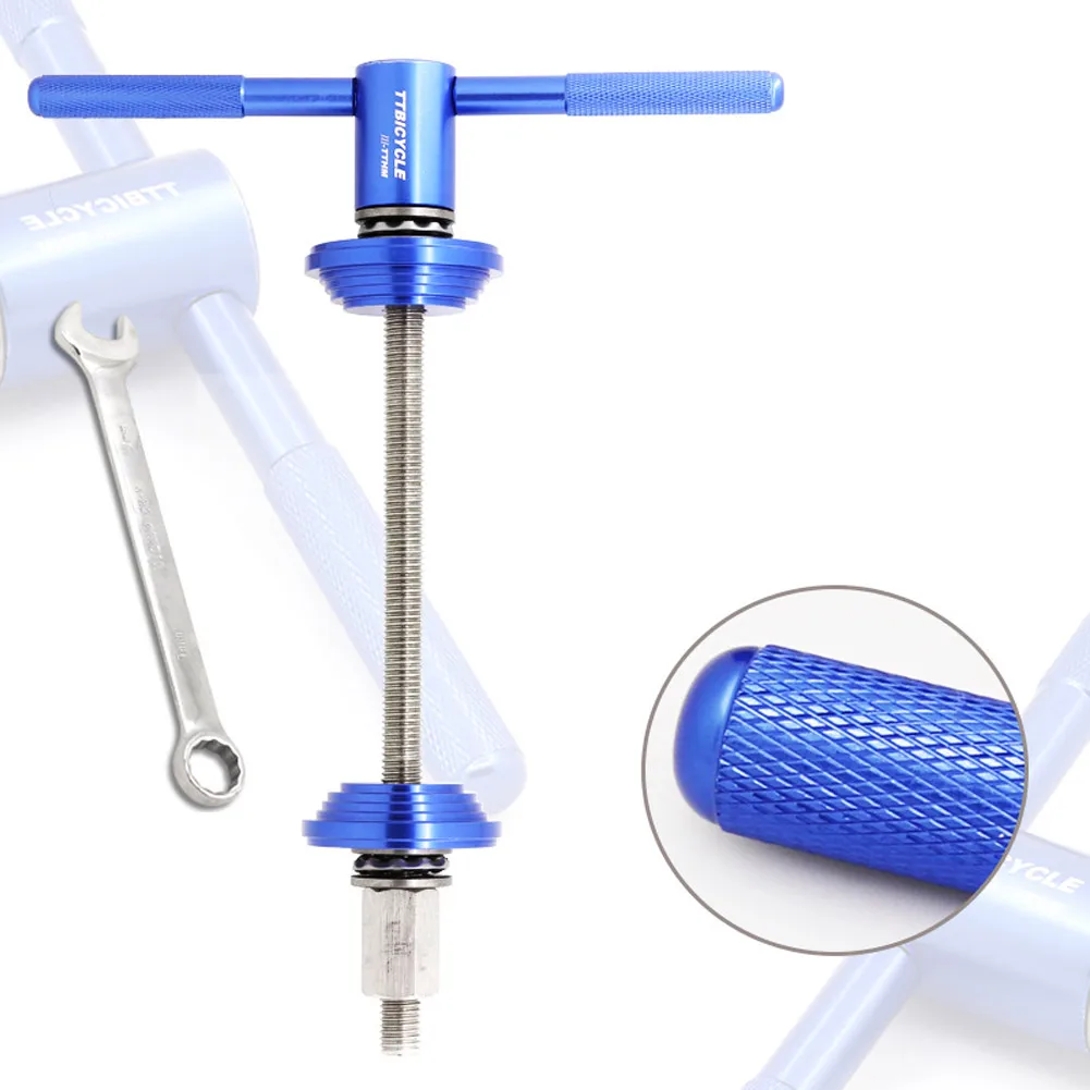 

Bike Headset Bottom Bracket Press Installation Tools Universal With Wrench Double Bearing Bicycle Press-in BB Shaft Repair Tool