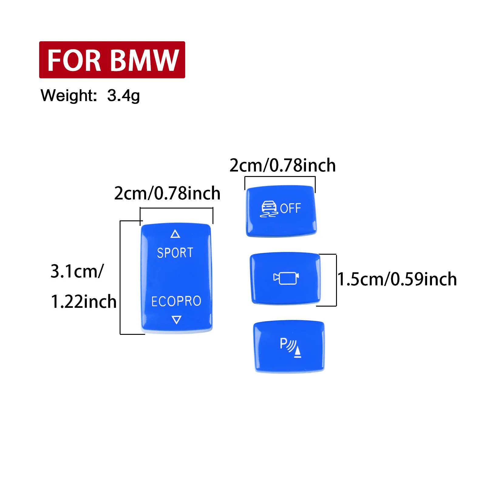 4 шт. для BMW 1 2 3 серии F20 F22 F30 F35 F32 Автомобильный спортивный переключатель режима