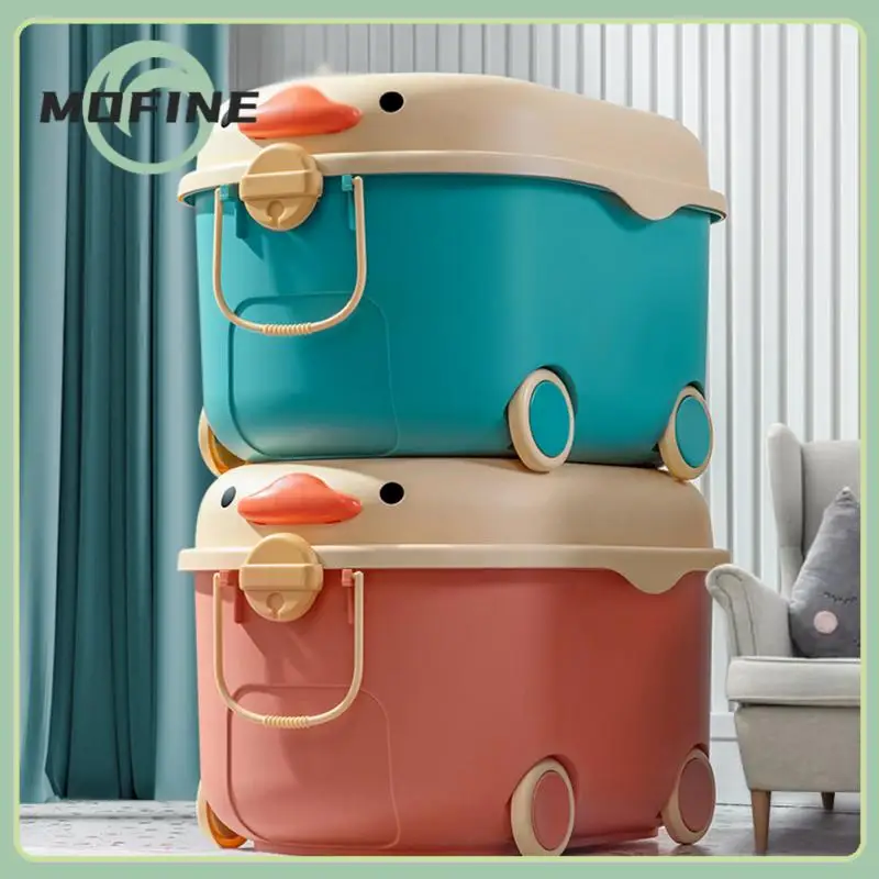 

Dustproof Storage Hamper Children Toy Storage Box Baby Clothes Snacks Organizing Boxes Plastic Storage Box For Clothes Organizer