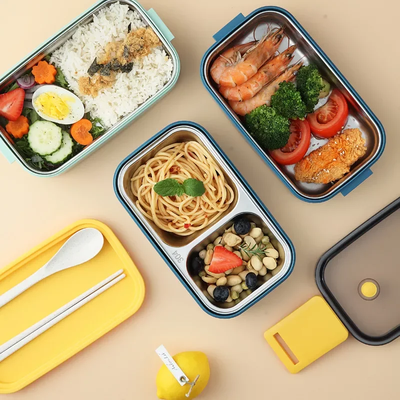 

2022 New Products 2022 Lunch Box Stainless Steel Cute Lunch Box For Kids Food Container Storage Boxs Wheat Straw Material Leak