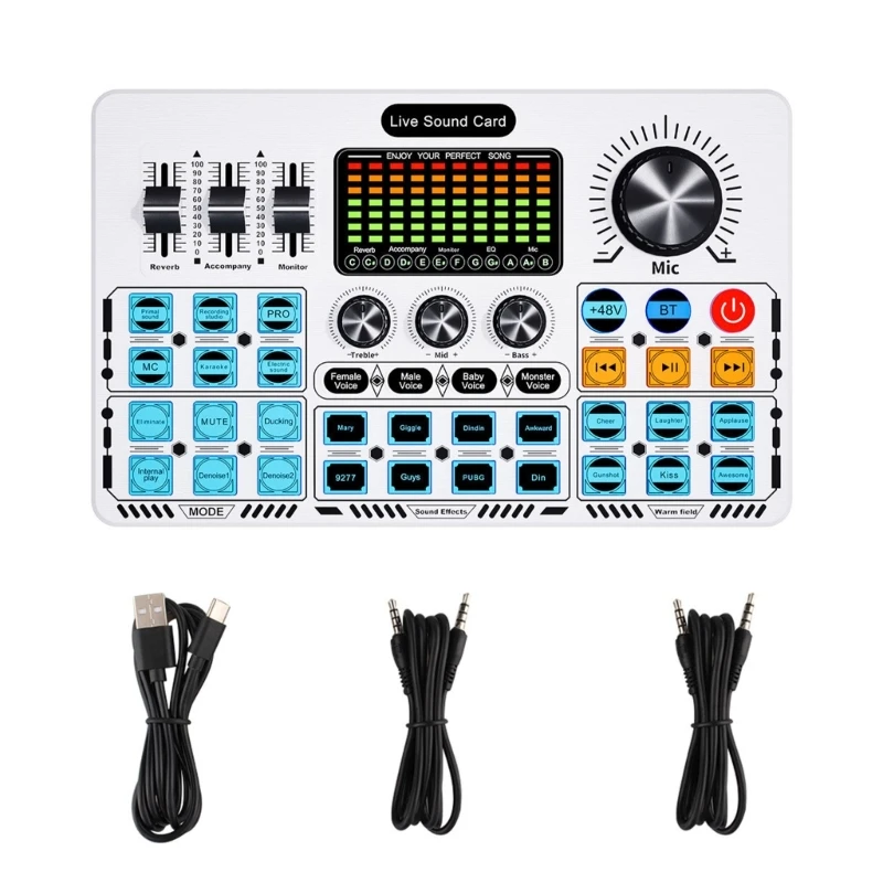 R91A Простая в использовании звуковая плата Live Sound Card с расширенной обработкой