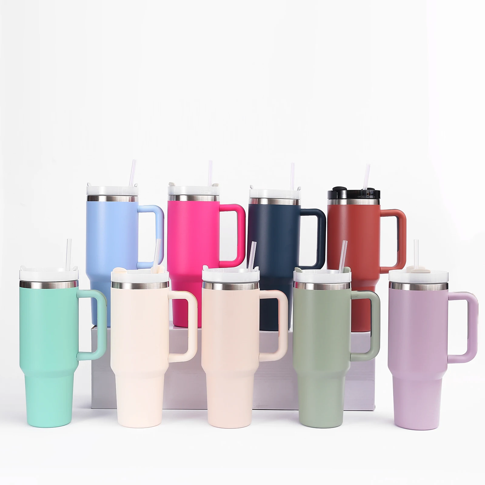 Sublimation Drinkware Vasos Termicos Mugs 40oz With Handle Tumbler