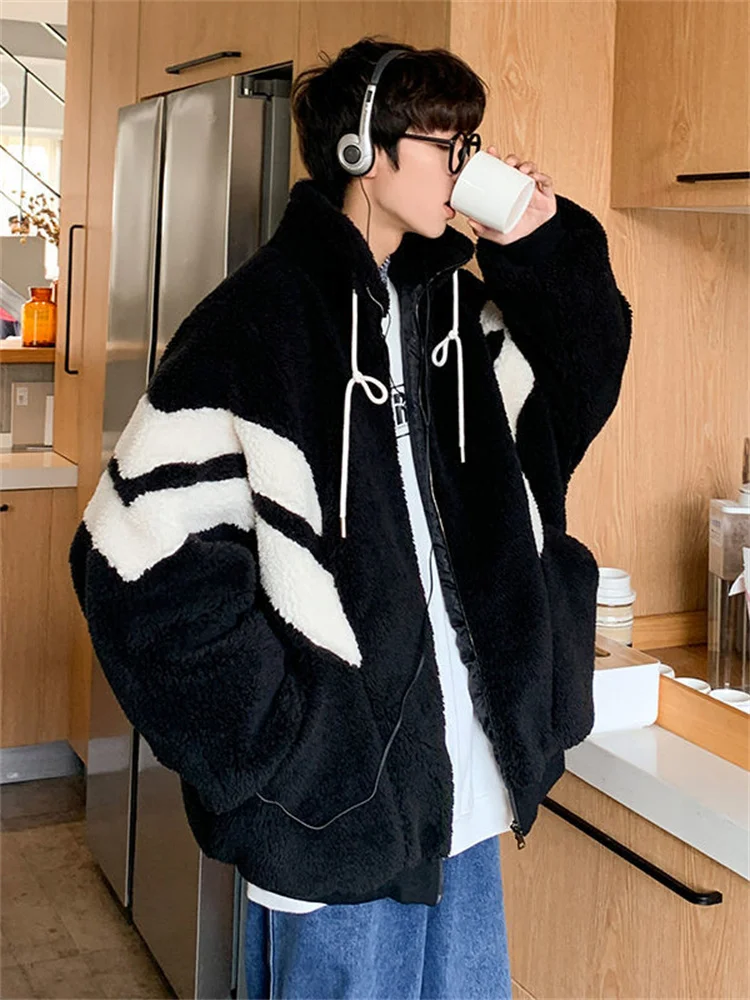 Бархатная куртка из ягненка мужской короткий кардиган на молнии с