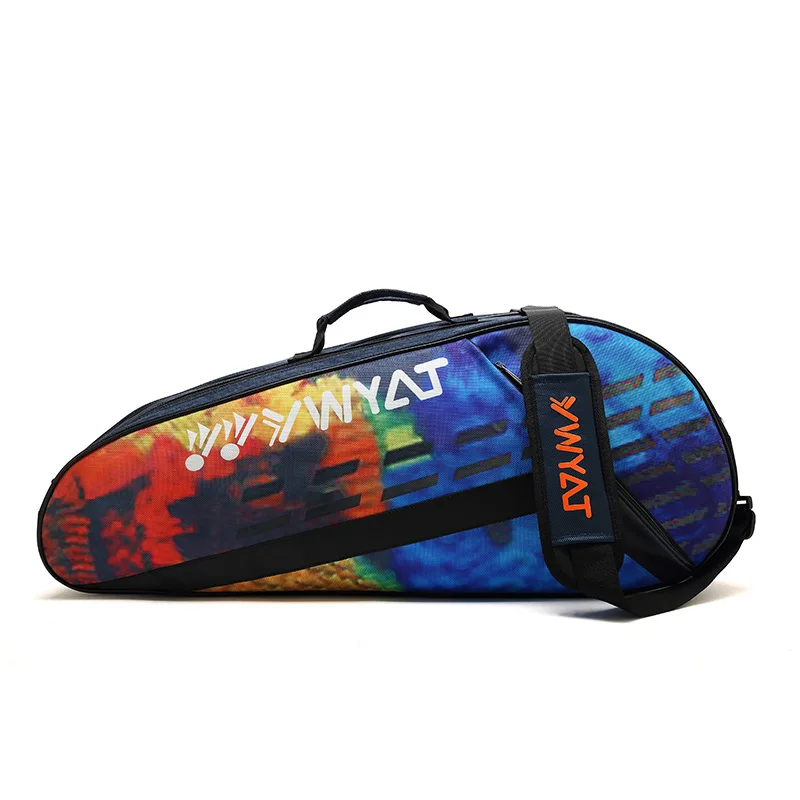 YWYAT Badminton Bag for 3 Rackets Waterproof Large Capacity Shoulder Sport Bags with Shoe Comparment