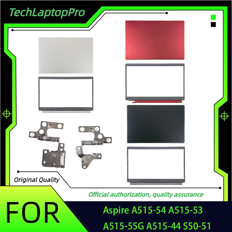 Фото Новые крышки для Aspire 5 A515-54 A515-54G A515-44 A515-45 A515-55 A515-55G: задняя крышка LCD, передняя рамка, петли, верхняя крышка N18Q13 №1