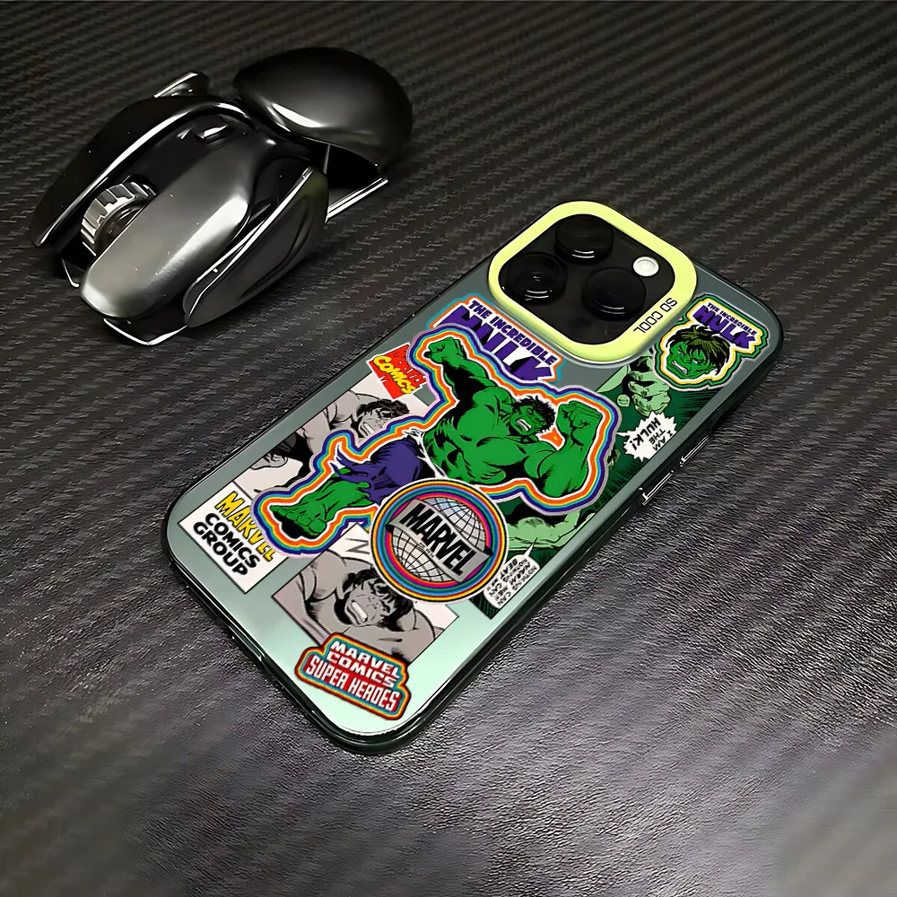 Super Hero Marvels Hulk Phone Case For Huawei P30 P40 Mate 30 40 Pro Nova 7 Honor 50 Lens Creative Border Shockproof Back Cover