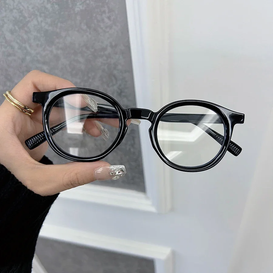 Модные модные круглые оправы для очков женщин и мужчин прозрачные брендовые