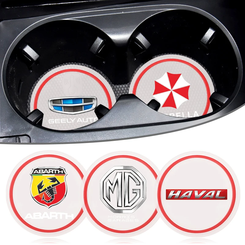 

1pcs Brand New Car Clear Coaster Waterproof Anti-Slip for Skoda Octavia Fabia Karoq Octavia Mk2 Kamiq Scala Kodiaq Accessories
