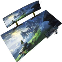 special design anime mouse pad desk mat 1200x600 xxxxl keyboard led rgb backlit work office accessory ultra large carpet white