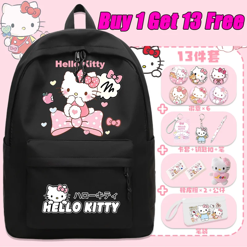 Рюкзак Sanrio 2025 года новая модель милый рюкзак Lingna Belle для девочек большой