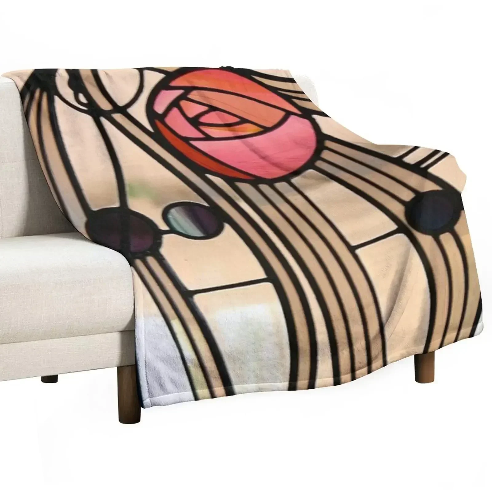 Одеяло в клетку с надписью Window-Charles Rennie Mackintosh