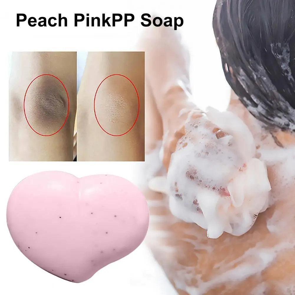 

80g Useful Peach Scented Feminine Intimate Wash Body Scrub Soap Universal Intimate Body Soap Effective for Home