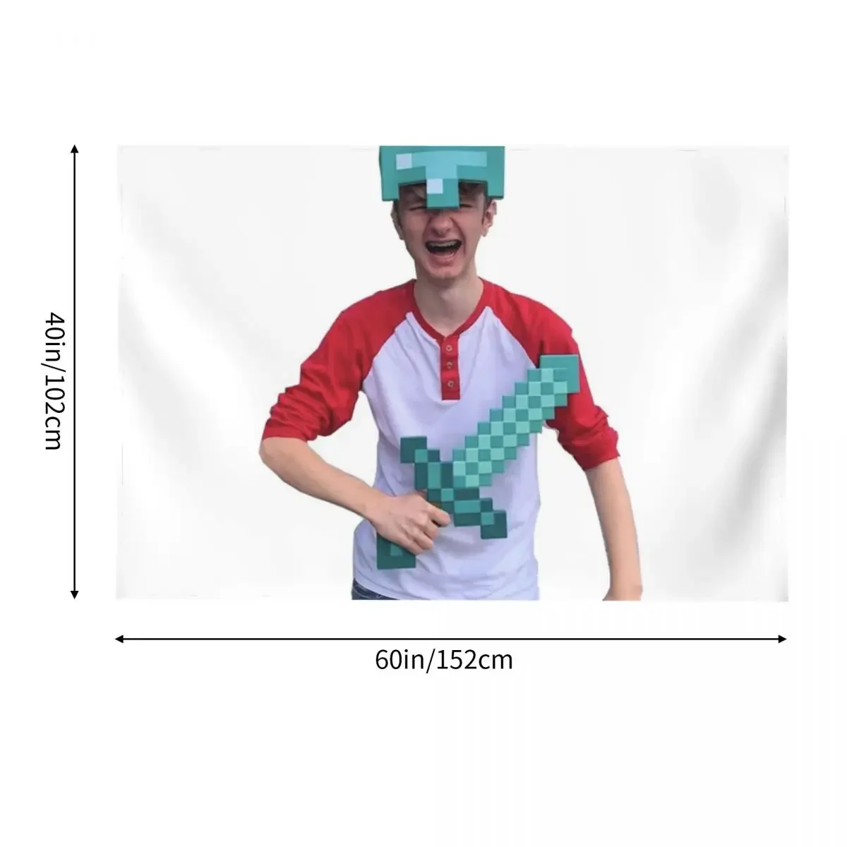 Tommyinnit забавный кожаный гобелен настенный милые вещи для комнаты эстетический