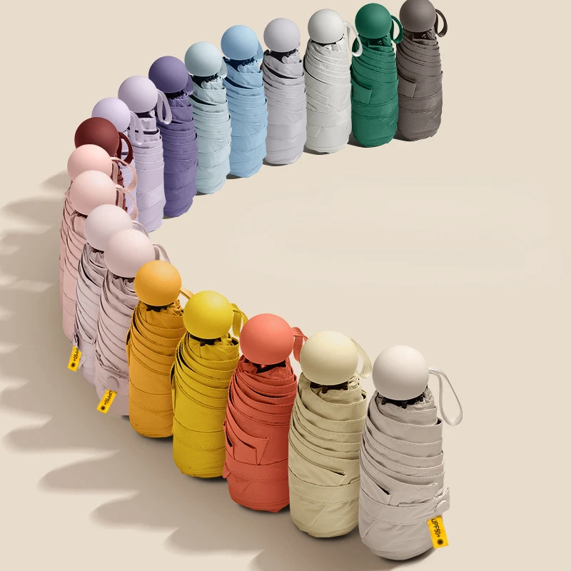 

Sun Umbrella Anti-UV Mini Capsule Umbrella Small Umbrella Pocket Sun Protection and Ultraviolet Protection Parasol Paraguas