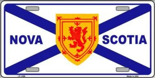 Номерный знак с флагом Nova Scotia металлическая жестяная вывеска картина
