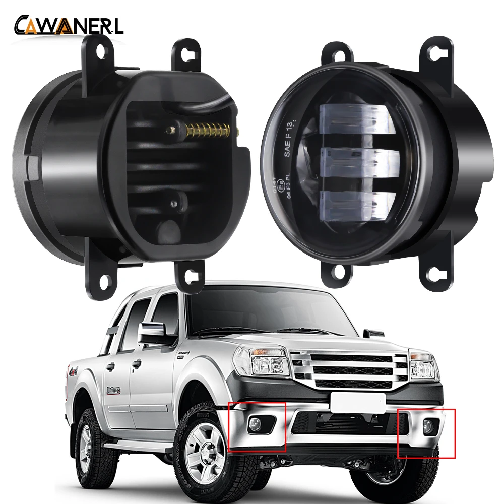 Фото 2 светодиодных противотуманных фар H11 в сборе для Ford Ranger 2005-2011 (не подходят для модели Северной Америки) 30 Вт 6000LM Автомобильный передний бампер Противотуманная фара DRL №1