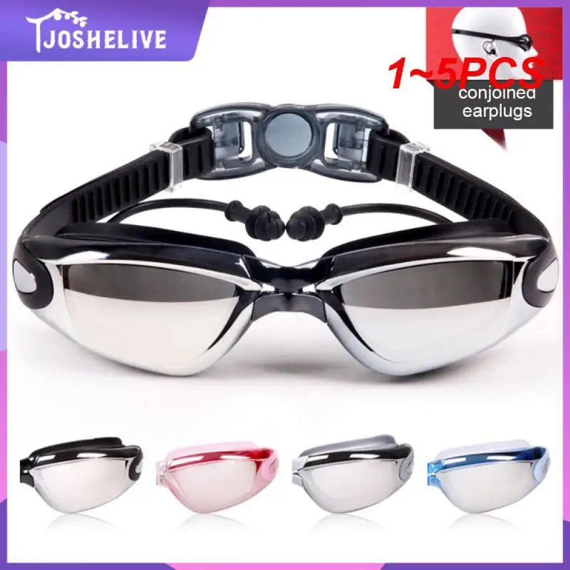 

1 ~ 5 шт. Новые Профессиональные противотуманные мужские и женские очки для плавания, водонепроницаемые регулируемые силиконовые очки для плавания