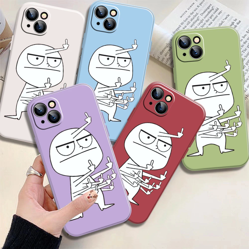 

Phone Case For iPhone 11 12 Pro Max 13 Mini X XS XS Max XR 7 8 SE 2020 6 6S Plus Moskado Candy Color Funny Cartoon TPU Cover