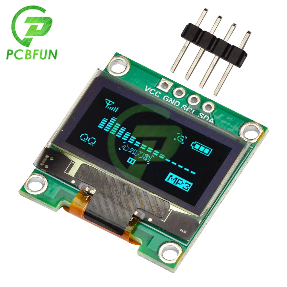 OLED-модуль 0 96 дюйма Драйвер интерфейса IIC/I2C x 6 4 разрешения для Arduino |
