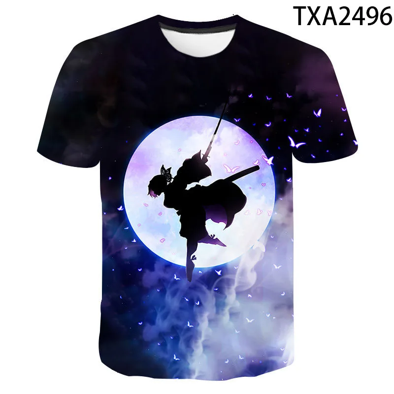 

Fashion 3D Printed Cotton T Shirt Kimetsu No Yaiba Men Women Children Summer Short Sleeve Casual Tee Boy Girl Kids Cool Tops