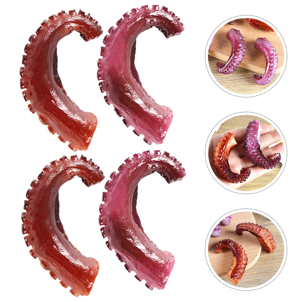 4 шт. имитация когтя осьминога поддельная еда реквизит декор игрушка