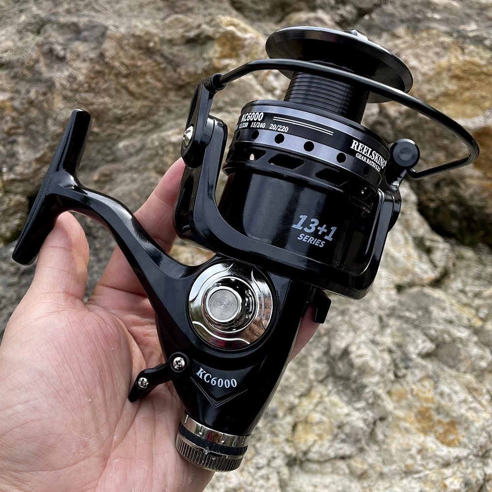 

Полностью Металлическая Рыболовная катушка GHOTDA KC3000 ~ 6000 серии, рыболовная катушка для приманки, мощные катушки для морской рыбалки, передат...