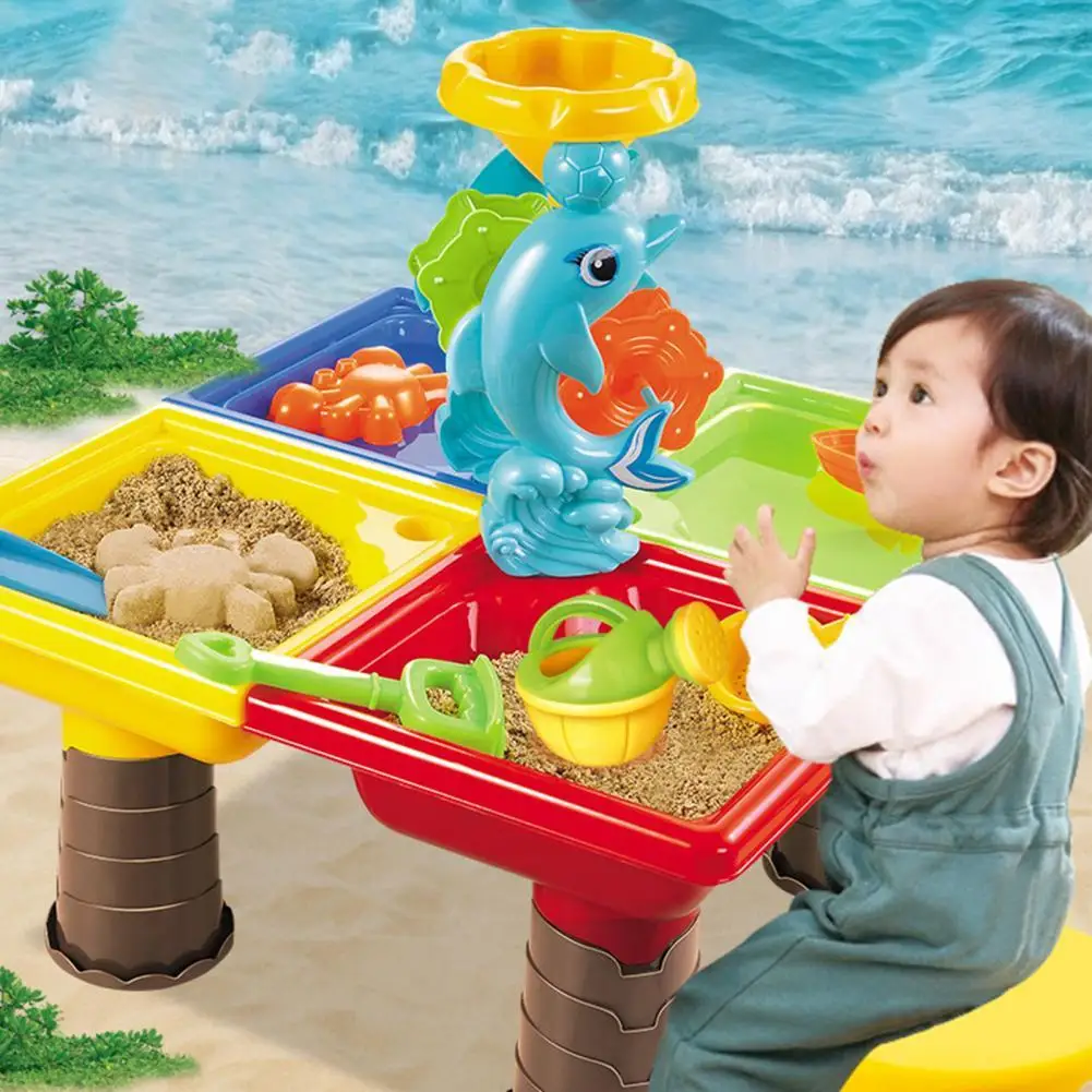 

1 Set Sand Table Toy Novel Practical Anti-scratch for Children Play Sand Water Table Beach Sand Table