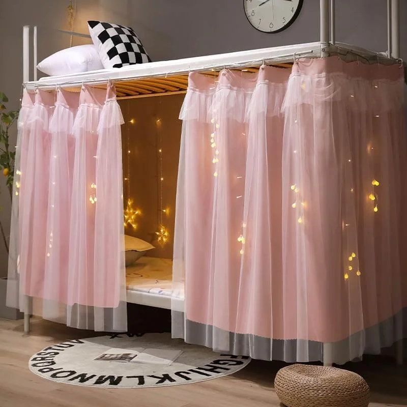 Dormitory Bed Curtain Strong Shading Lower Bunk Bedroom Upper Student Table Covering Thickened P...