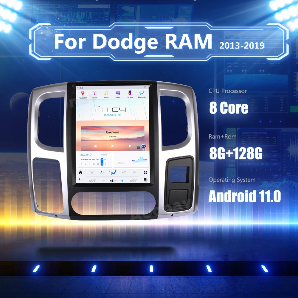 

12,1 дюймов Android 11,0 радио для Dodge RAM 2013-2019 автомобильное радио GPS мультимедийный плеер carplay Google головное устройство