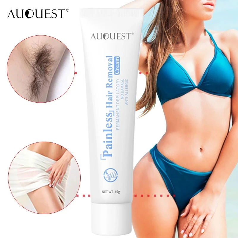 

AUQUEST Painless Hair Removal Cream Depilatory Hair Removal Lotion Armpit Hand Leg Private Parts Sexy Body Care for Men Women