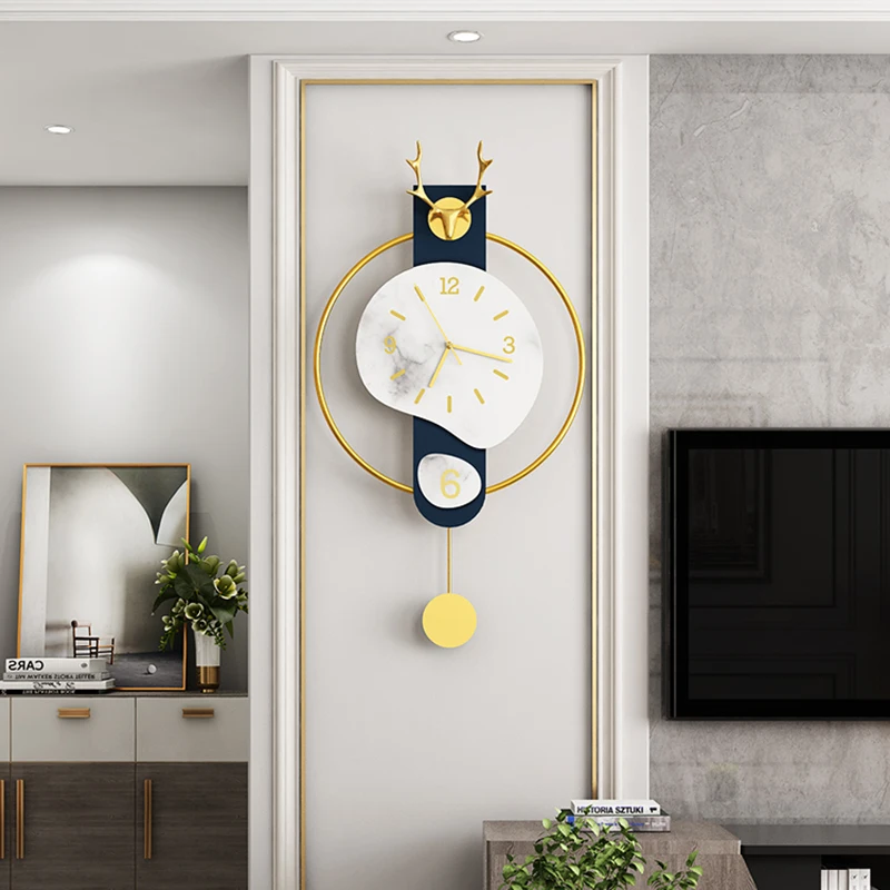 

Modern Metal Wall Clock Pendulum Art 3D Creative Silent Geometric Wall Clock Novelty Unique Reloj Pared Wall Supplies DE50ZB