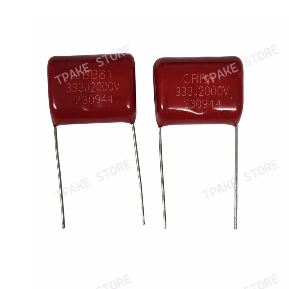 Фото 10 шт. CBB81 333J2000V 0.033uF 2KV 33NF Полипропиленовый пленочный конденсатор 20 мм 2000V333J-P20 №2