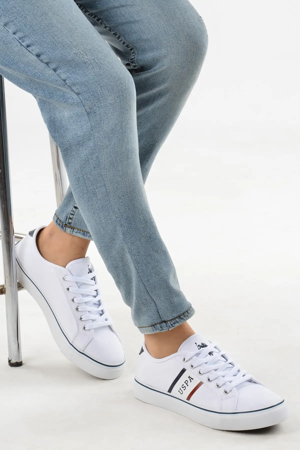 Мужские льняные спортивные ботинки U.S. Polo Assn. Trona в стиле кэжуал туркейсское