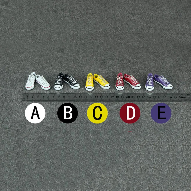 

ZYTOYS ZY1002 1/6 Male Female Sport Shoes Strapping Low-top Canvas Sneakers Model for 12in Action Figure Body Model Toys