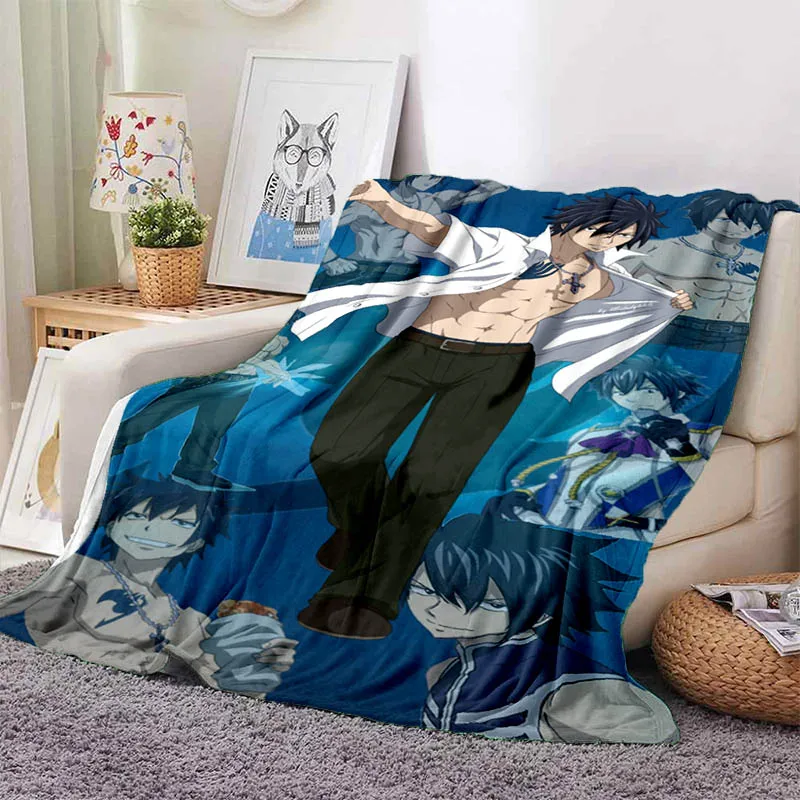 

Fairy Tail Anime Blankets Kids Warm Blankets Flannel Soft Comfort Blankets Home Travel Blankets Bedding Birthday Gifts