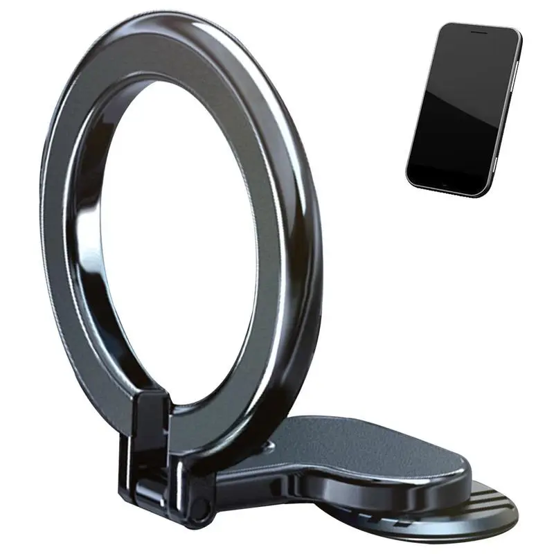 

Magnetic Car Mount Compatible With Most Cell Phone Mini Strong Magnet Steering Wheel Phone Holder 360 Degree Rotating