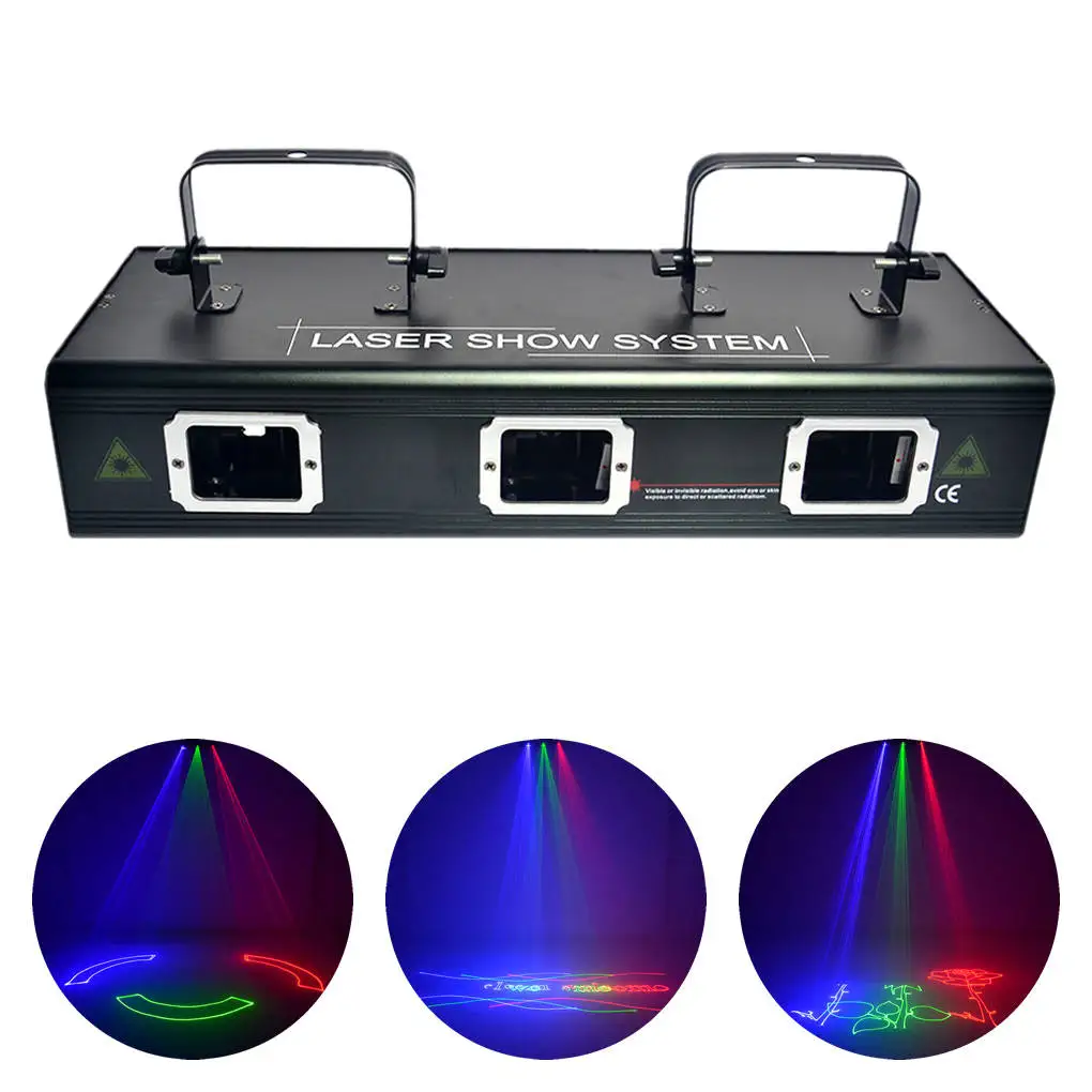 

AUCD 3 объектив 1,4 Вт RGB Красный Зеленый Синий анимационный проектор, лазерный луч, DMX Профессиональный для дискотек, диджеев, вечеринок, сценическое освещение DJ503