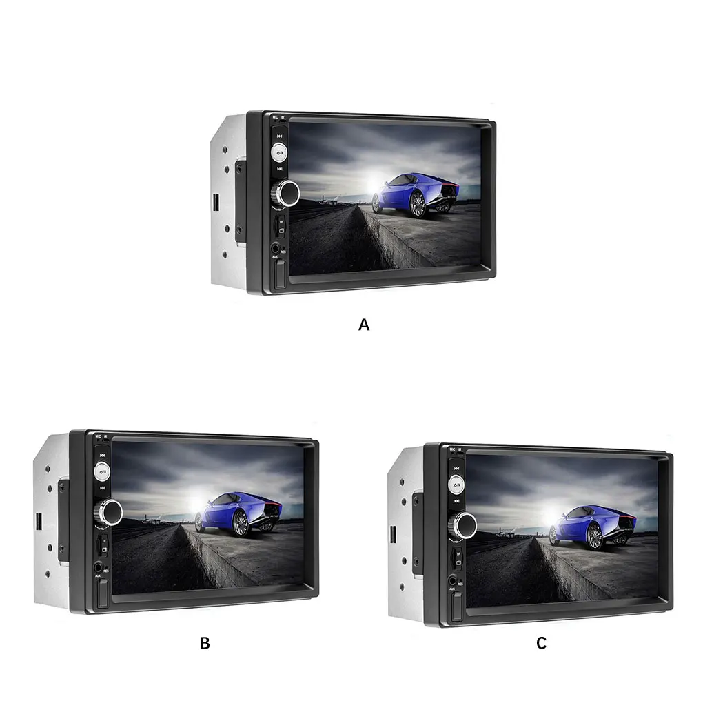 

Bluetooth-compatible Car MP5 Player 7-inch AUX Interface Sound Knob Adjustable Video Playing Radio Accessories 7010B
