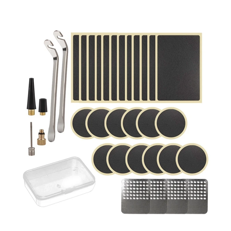 

Bicycle Inner Tube Repair Kit Bicycle Glue-Free Tire Patch Tire Lever Repair Kit Bicycle Quick Tire Repair Tool Kit