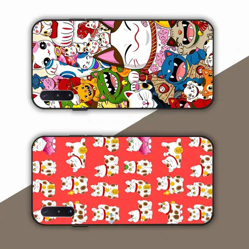 

Lucky Cat Phone Case For Samsung Galaxy Note 10Pro Note20ultra note20 note10lite M30S Coque