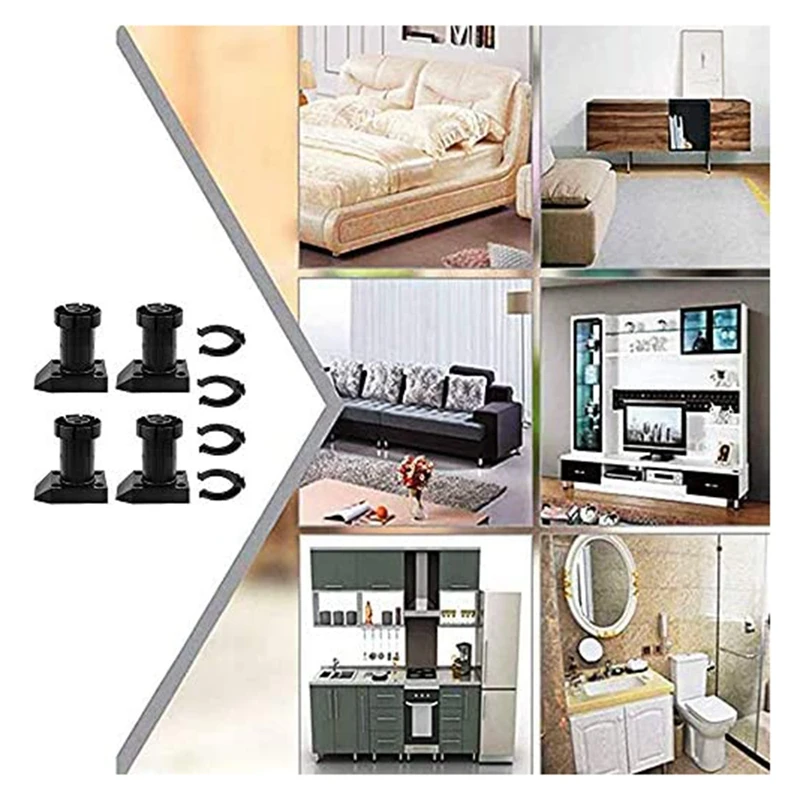 12 шт. пластиковые ножки для мебели 50 мм