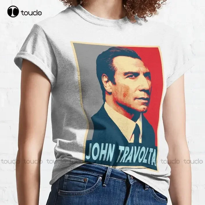 John Travolta Nicolas Cage Classic T-Shirt Kindergarten Teacher Shirts Custom Aldult Teen Unisex Digital Printing Tee Shirts New