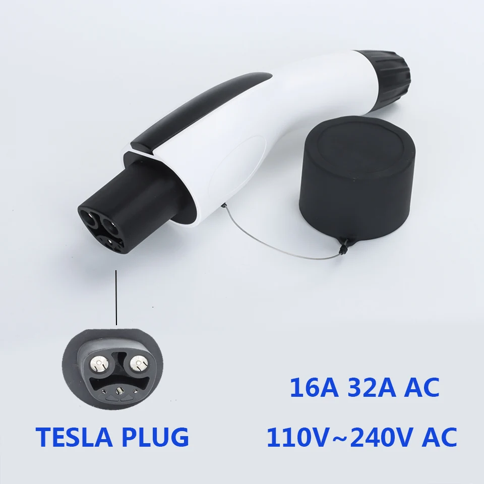 

EV Charging Plug Adapter Tesla EVSE Charger Connector Max 80A AC For Tesla Model 3 /S/Y/X Electric Vehicle AC Charging Station