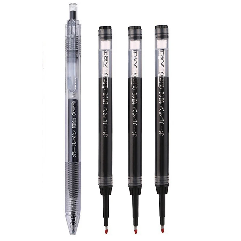 Гелевые ручки Hopk, черный, синий, красный, 0,5 мм