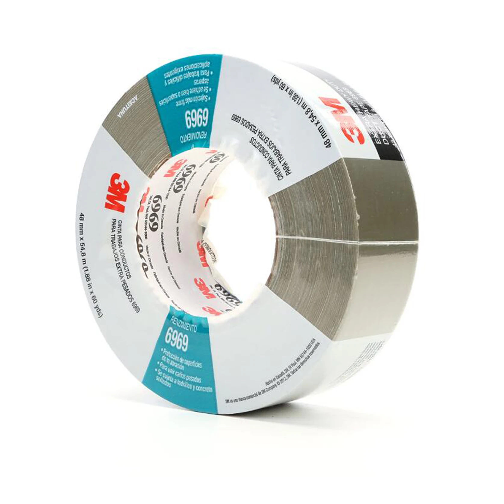 Купи 3M Extra Heavy Duty Duct Tape 6969 Fabric Reinforced Repair Tape Flexible All-Weather Tear by Hand Repair Pipe Packing Tape за 867 рублей в магазине AliExpress