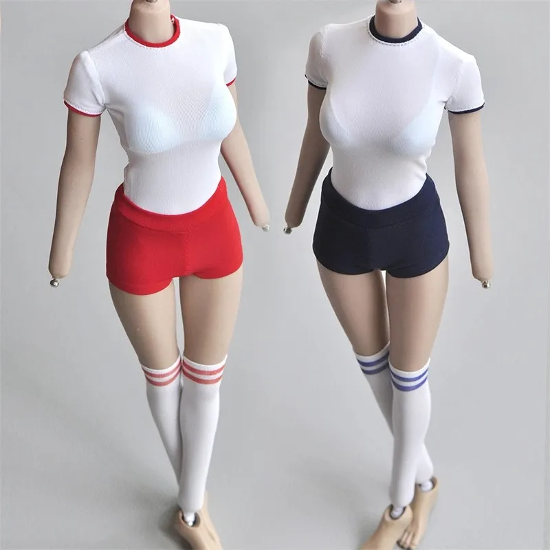 

Модель масштаба 1/6 Женская Японская спортивная одежда для студентов Комплект футболок с коротким рукавом для 12-дюймовых экшн-фигурок коллекционные игрушки куклы