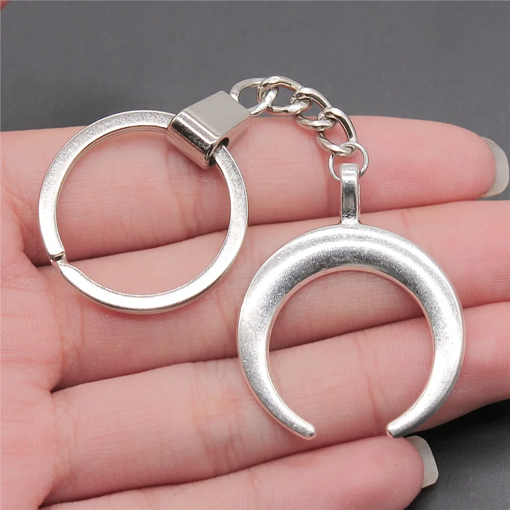 

Мужской брелок с полумесяцем и луной, 40x33 мм