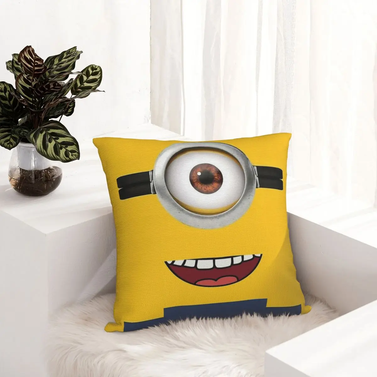 S-Миньоны Стиль глаз оформление мягкое искусственное украшение Миньоны