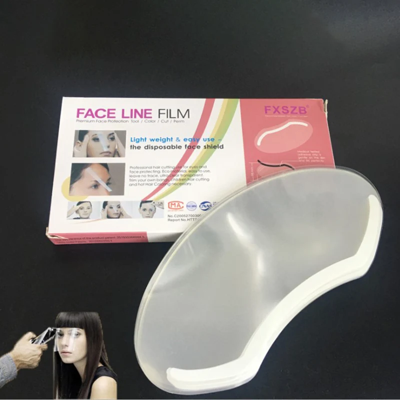 

50pcs Disposable Hairdressing Eye Mask Transparent Eye Shield Kit Dye Perm Face Cover Bangs Protection Guard Mask