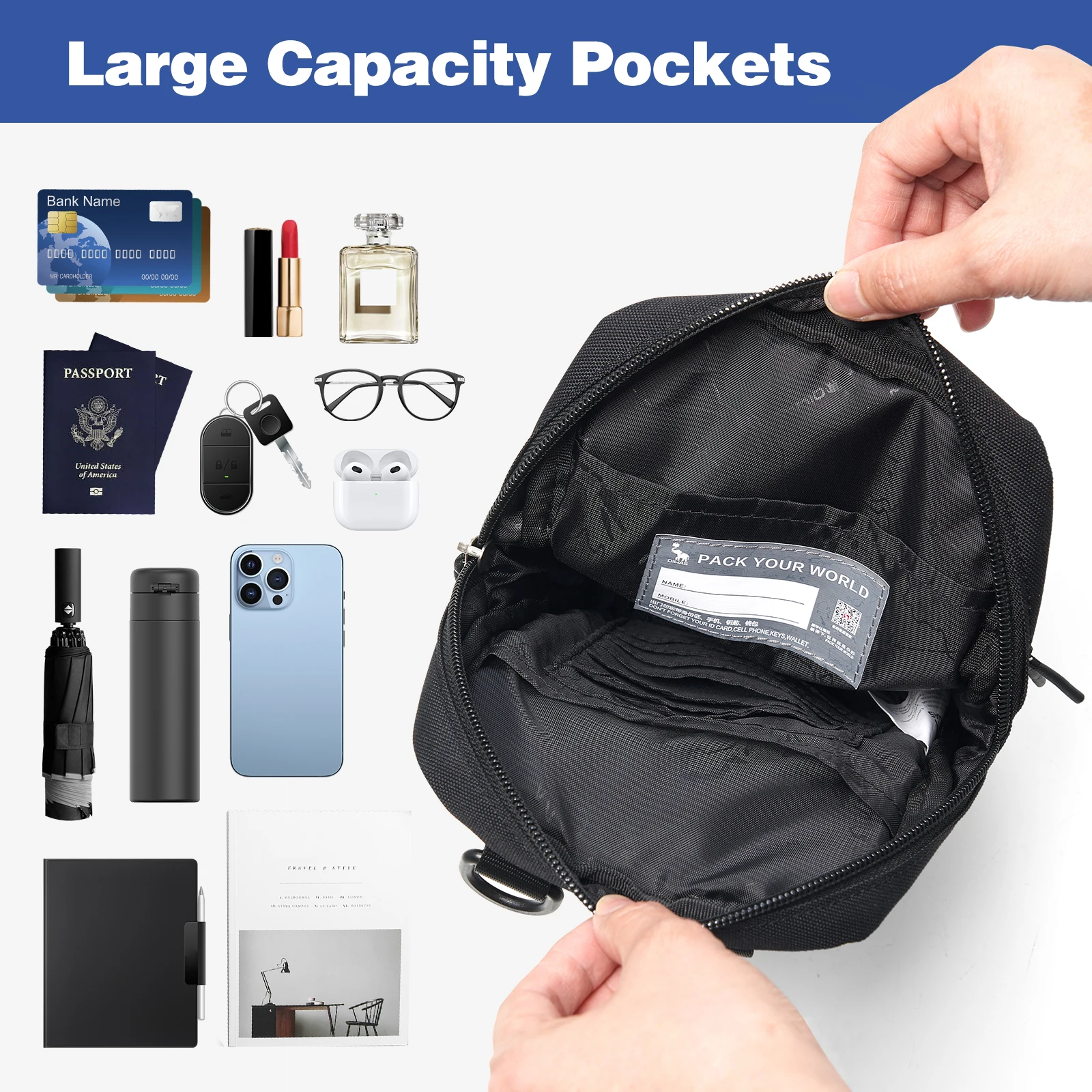 Мужская сумка-мессенджер OIWAS на плечо